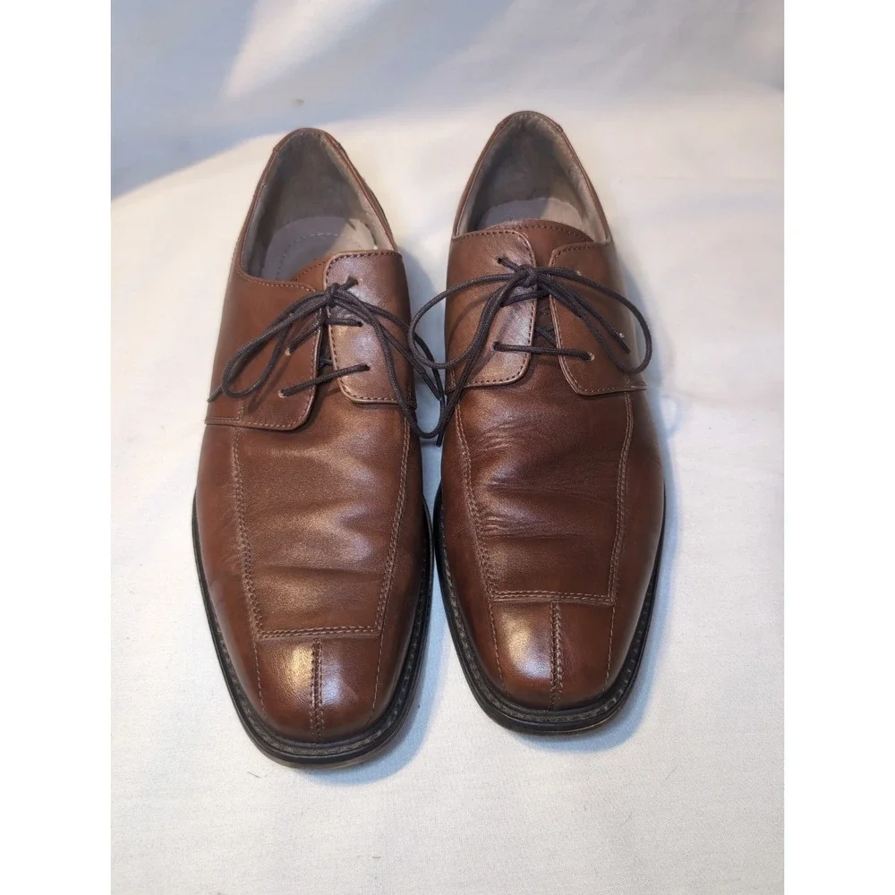 FLORSHEIM Brown Leather Oxford Shoes 11175-221 Size 13 D Men's Dress Lace Up